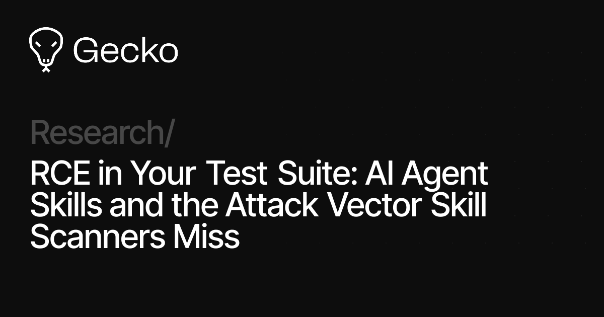 RCE in Your Test Suite: AI Agent Skills and the Attack Vector Skill ...
